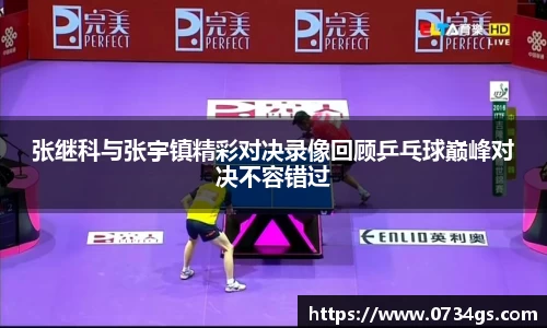 张继科与张宇镇精彩对决录像回顾乒乓球巅峰对决不容错过